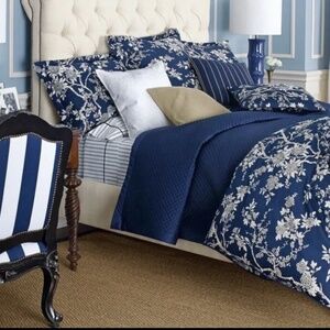 Ralph Lauren standard sham from Deauville collection. New in original packaging.